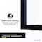 Anzzi Veil Series 74 in. by 34 in. Framed Glass Shower Screen Shower Door in Matte Black SD-AZFL06001MB - alternate 4